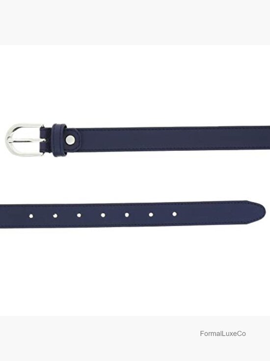 Genuine Italian Leather Belt for Women - 1 inch Wide, Made in France main image 7
